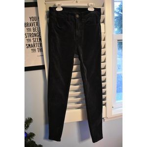 Velvet black jeans
